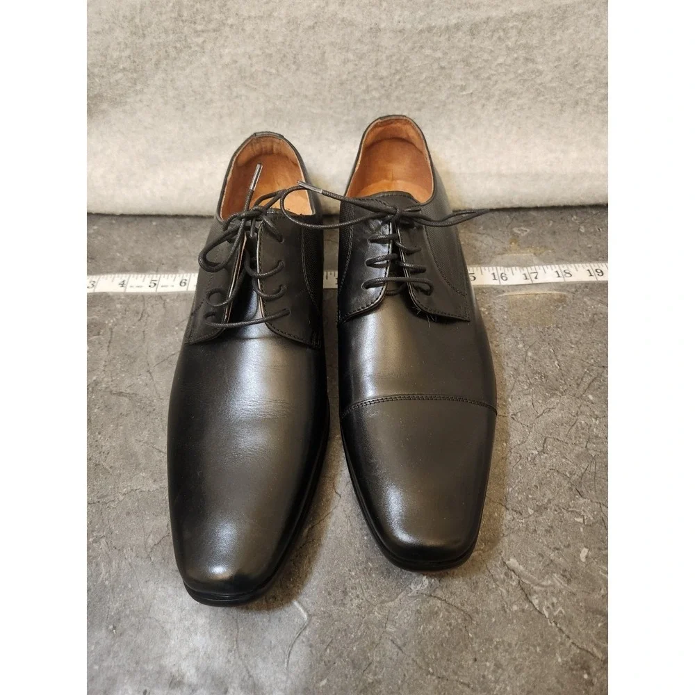 Amputee Florsheim Leather Dress Oxford Shoes Black Mismatched Men 10.5D/10D READ
